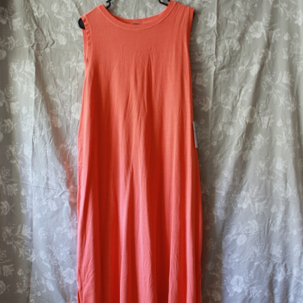 Old Navy / salmon midi summer dress / size 2XL